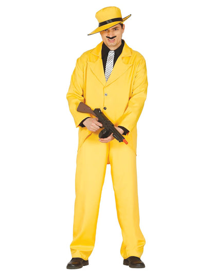 Odrasli žuti gangsterski kostim