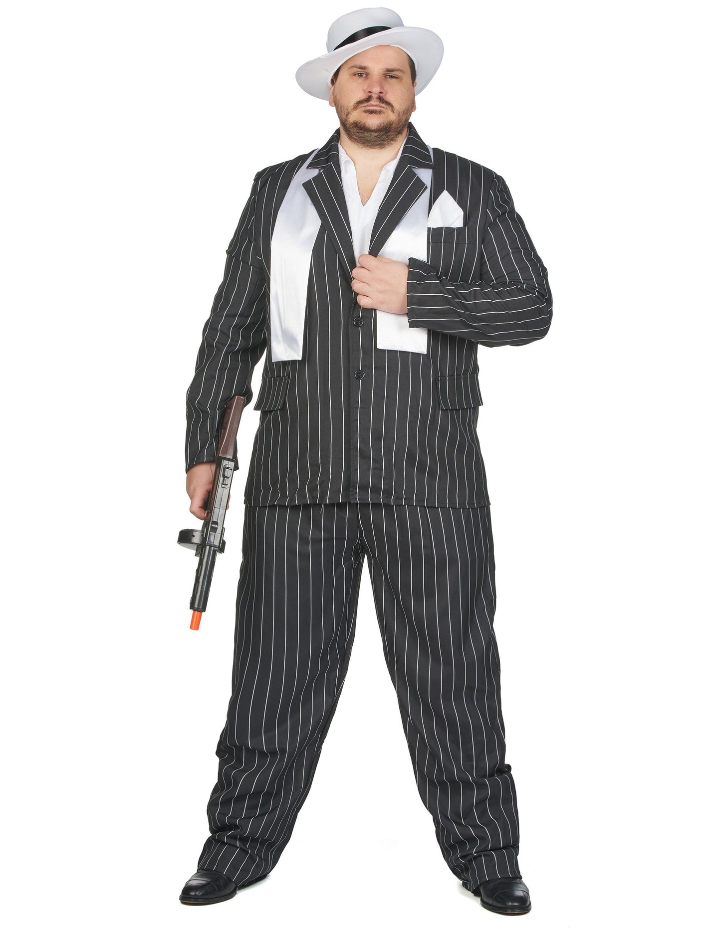 Prerušavanje crnog gangstera velike veličine