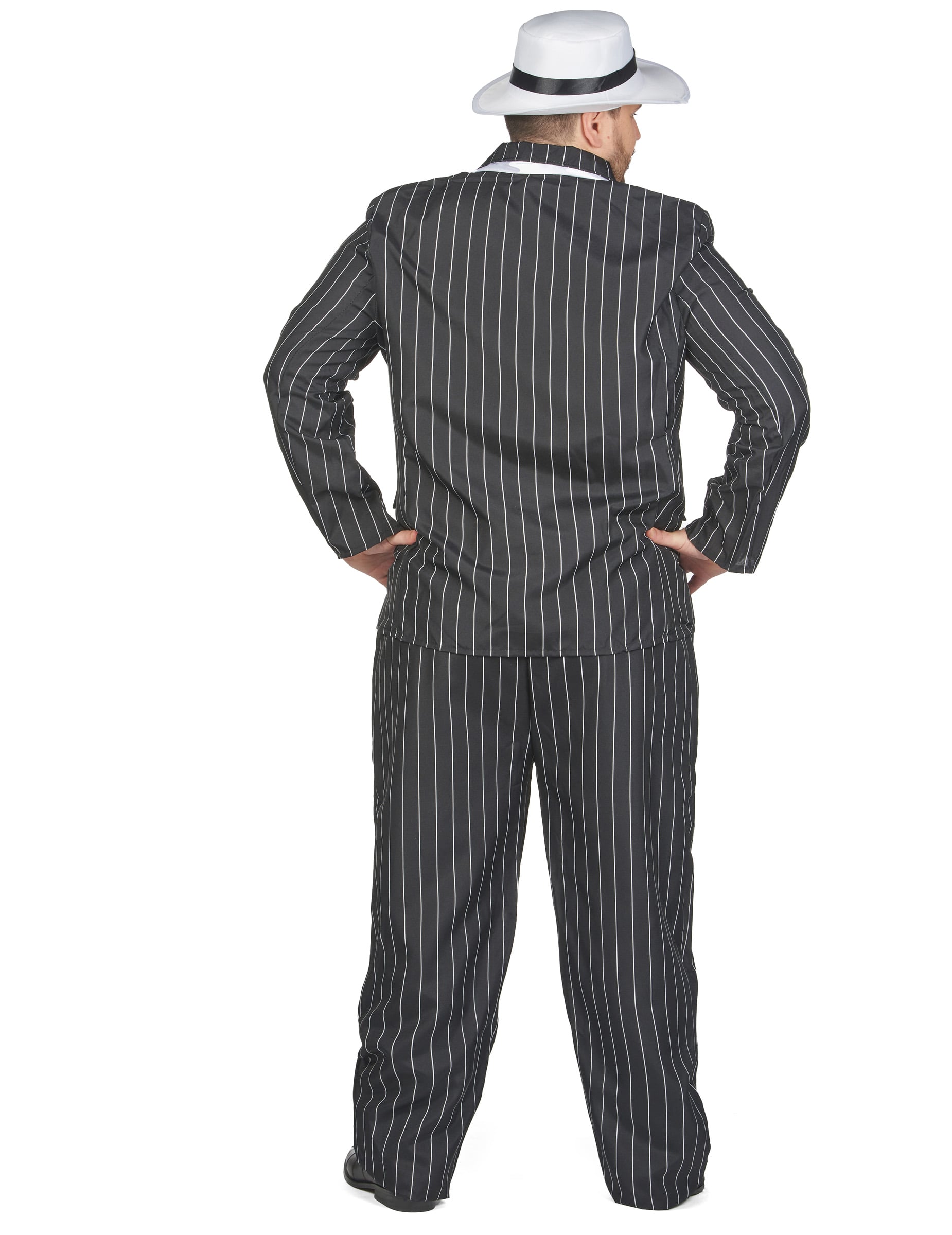 Vue de dos du déguisement de gangster pour homme