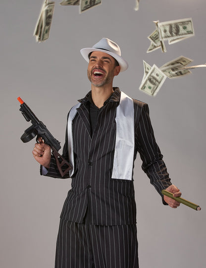 Muški crni gangsterski kostim