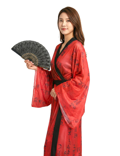 Vue de dos du déguisement de geisha pour femme kimono