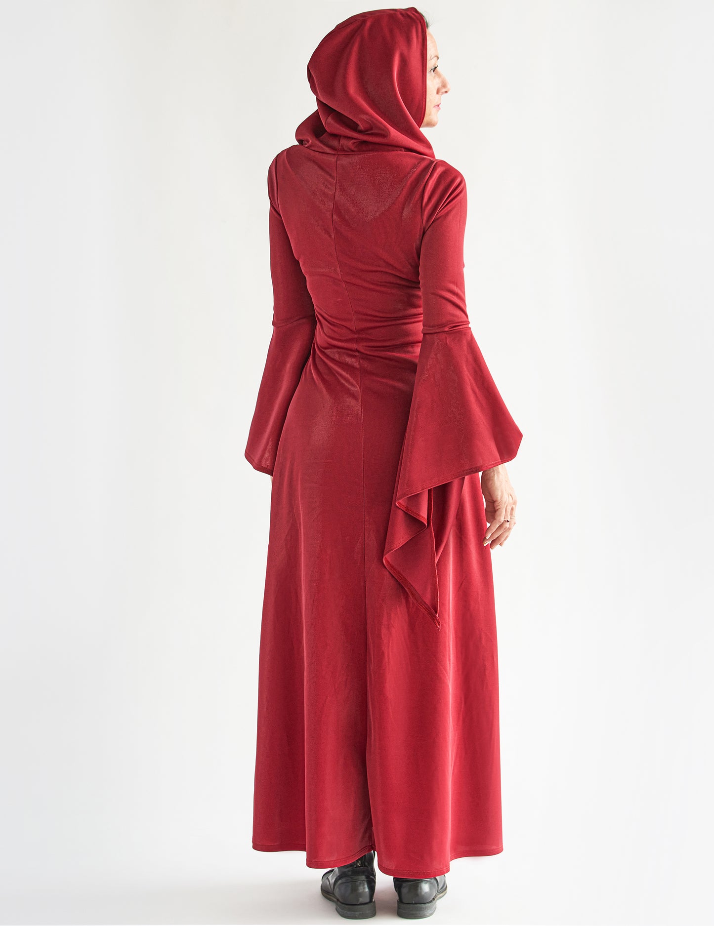 Gotička haljina crvena haljina ženska haljina