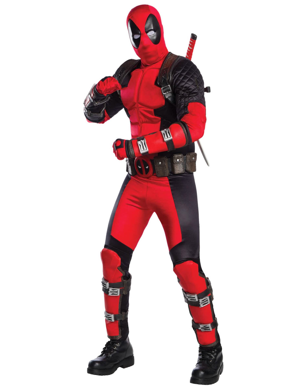 Kostim velikog naslijeđa Deadpool za odrasle, crveno-crni