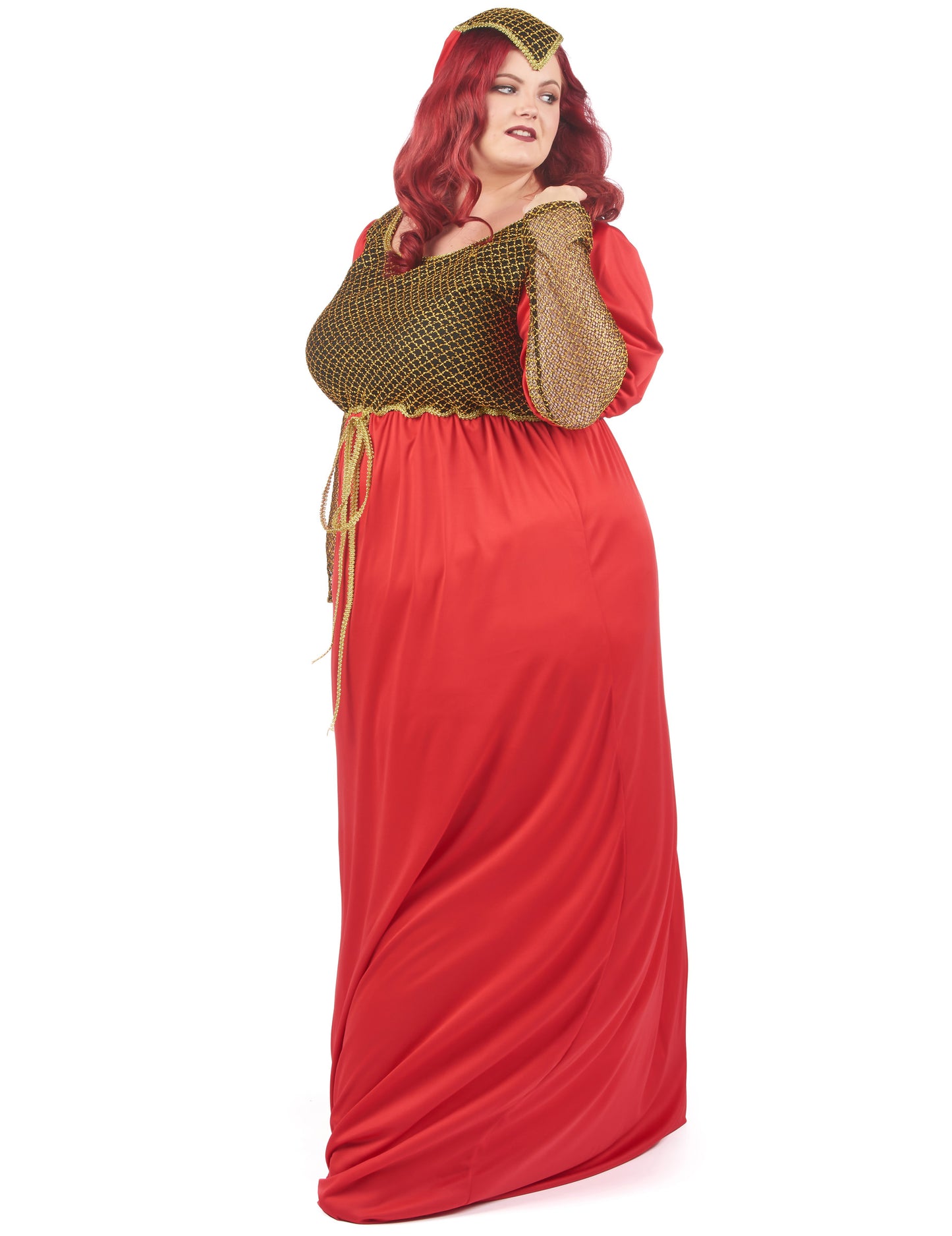 Žena velike srednjovjekovne crvene veličine žena