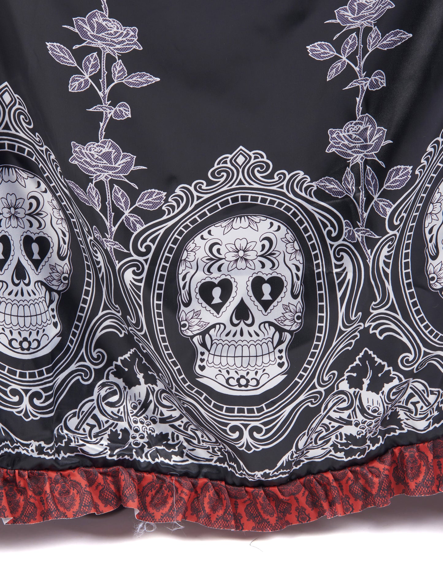 Déguisement grande taille robe longue Dia de los muertos femme