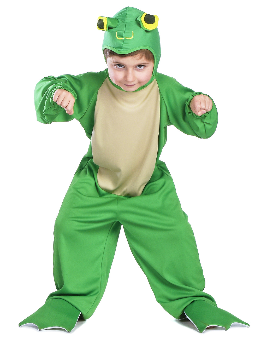 Mise en situation du déguisement grenouille pour enfant