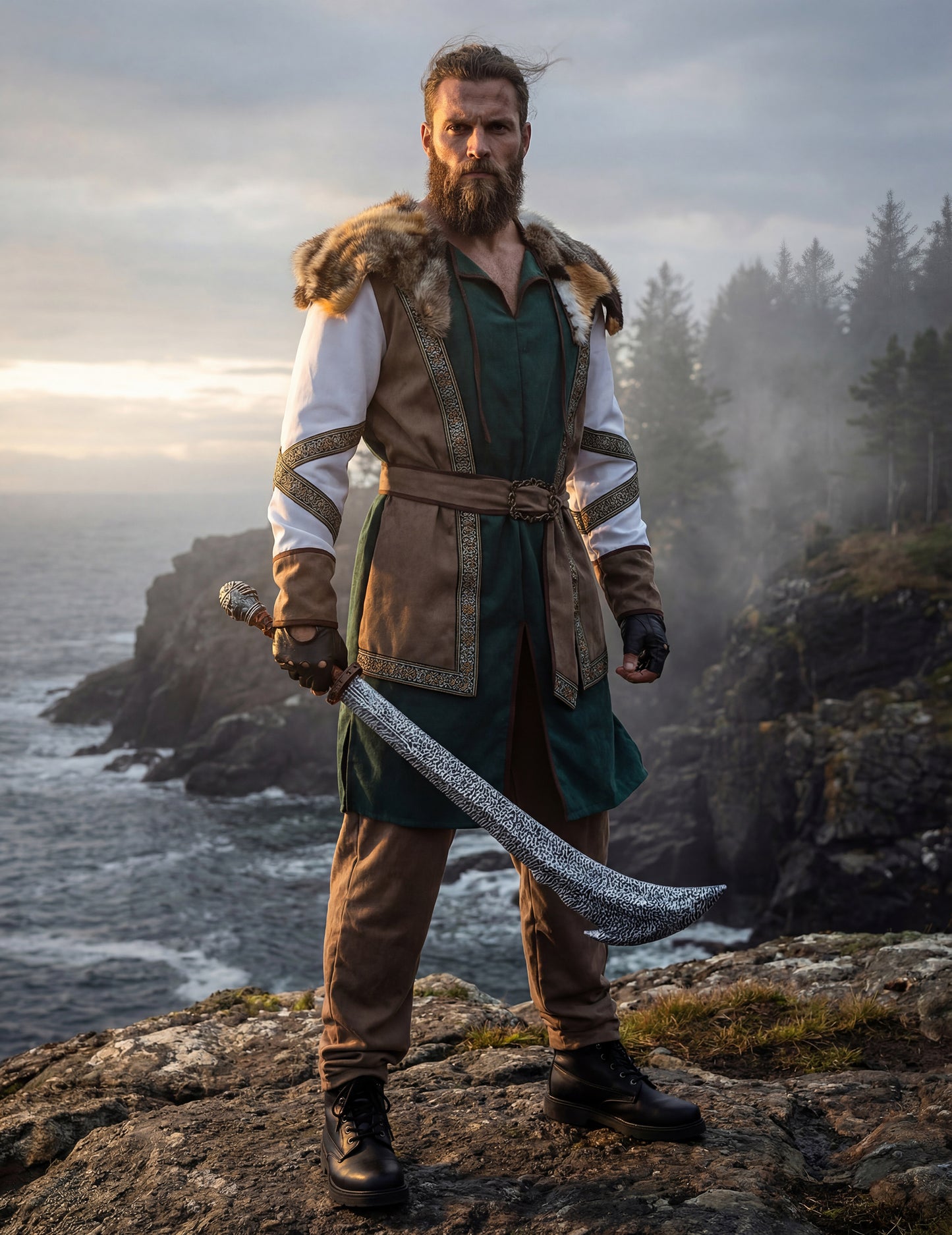 Deluxe vikinški ratnički kostim za muškarce