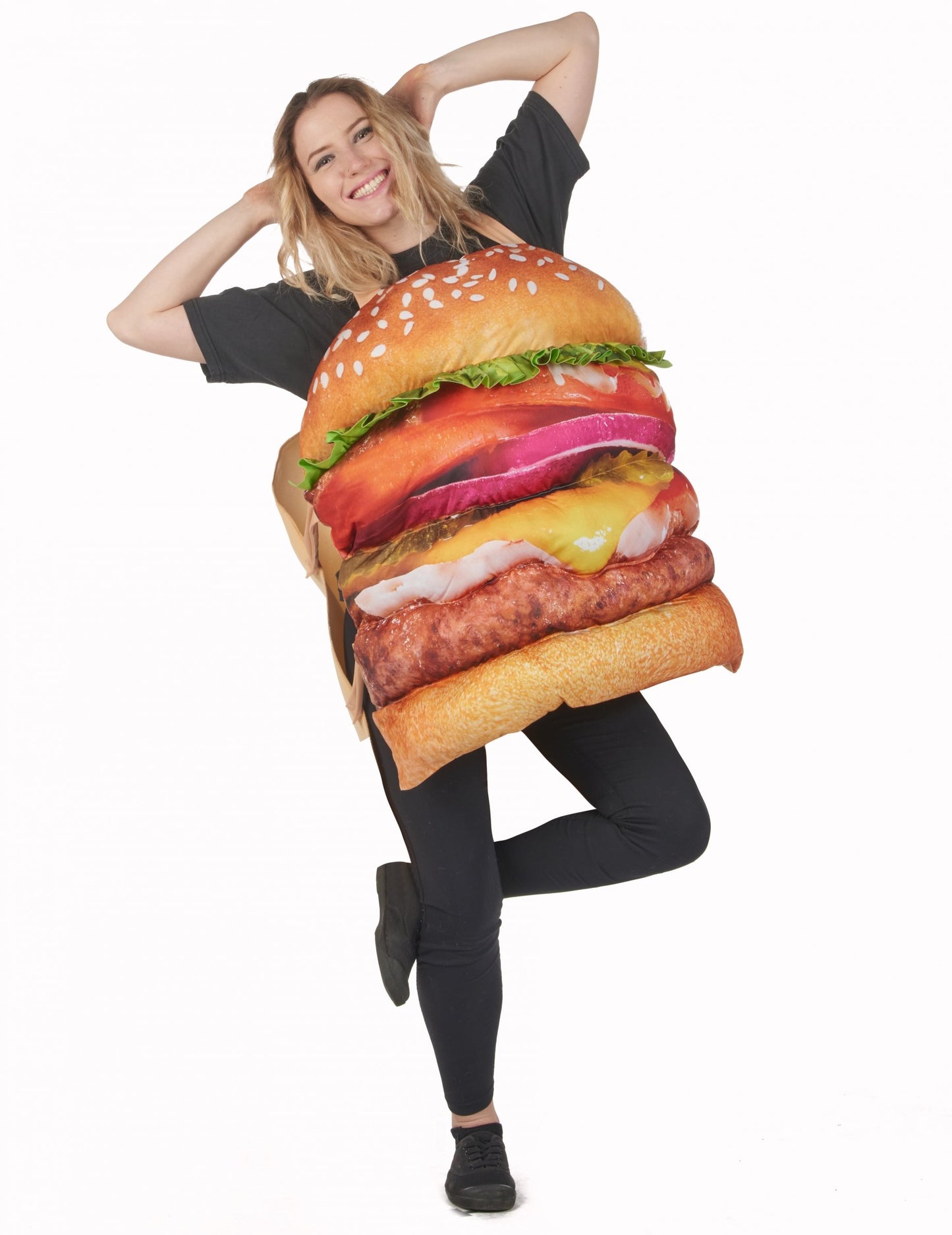 Odrasli realni hamburger kostim