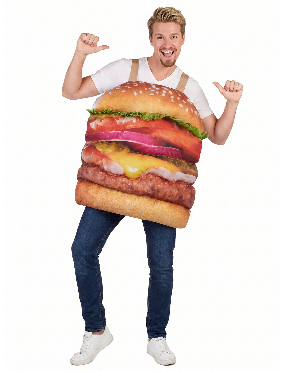 Odrasli realni hamburger kostim