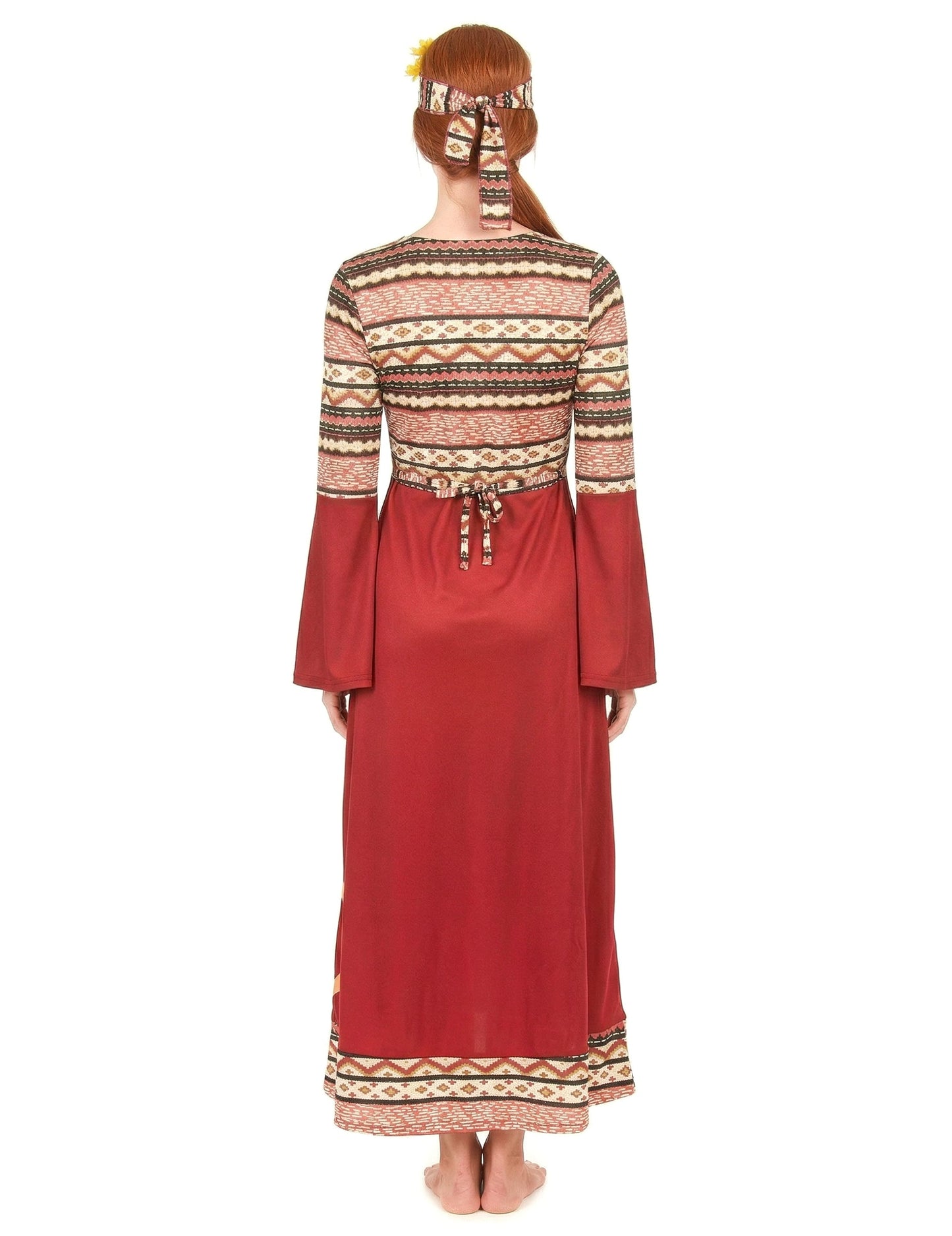 Déguisement hippie bordeaux femme