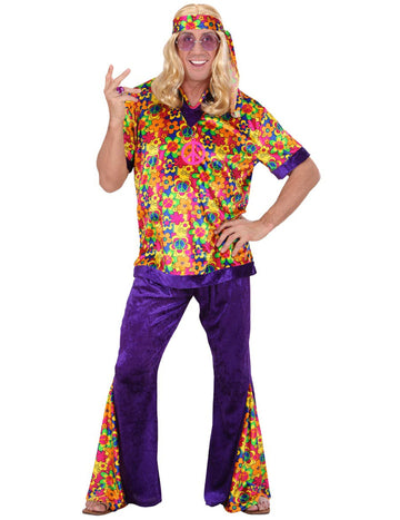 Kostim hipija s efektom baršuna za muškarce 