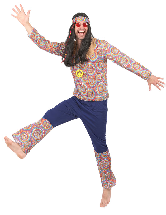 Hippie prerušava psihodelični motiv čovjek