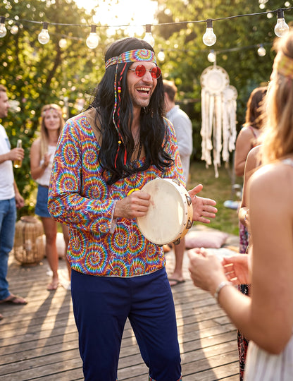 Hippie prerušava psihodelični motiv čovjek