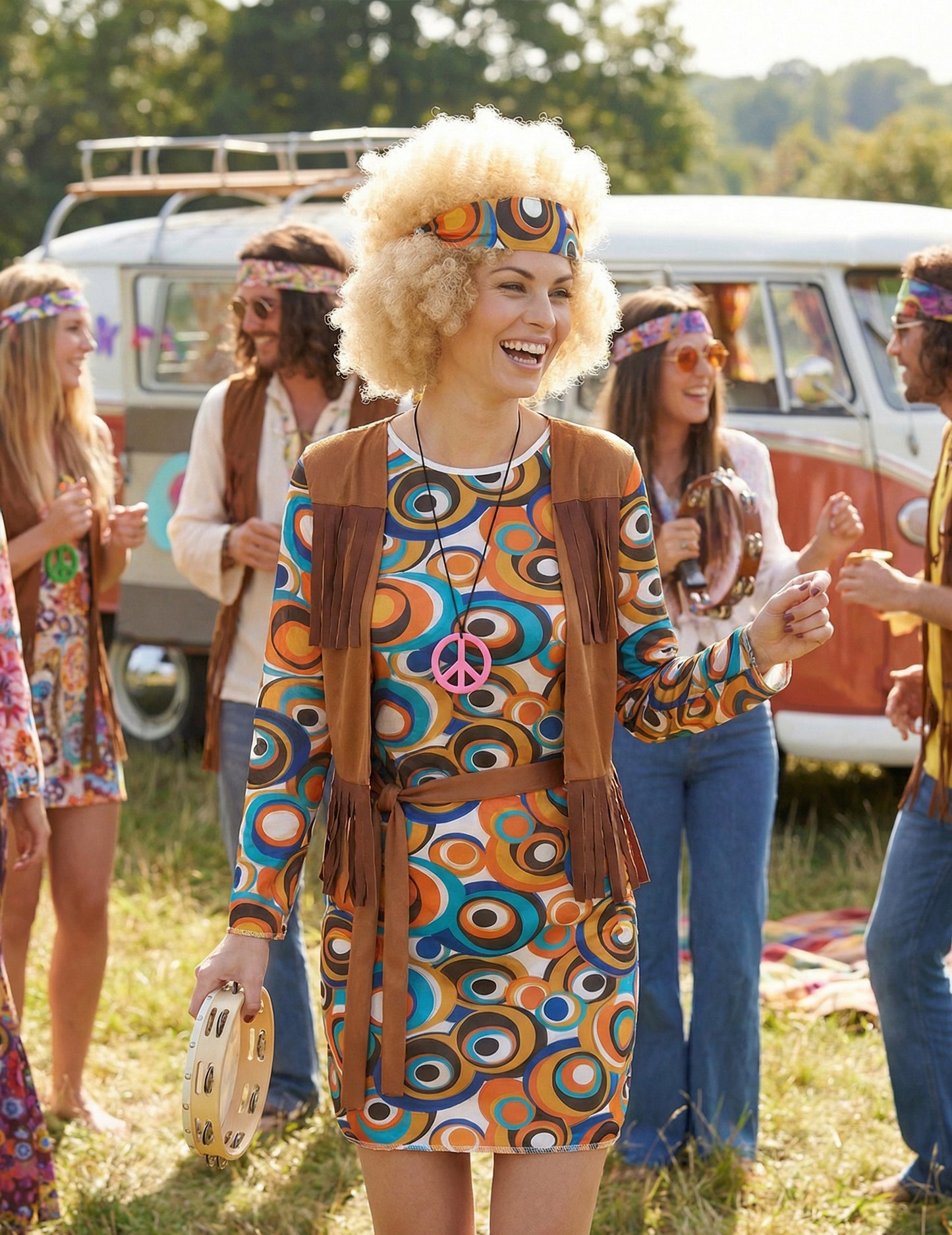 Hipi prerušavaju okrugle uzorke žene