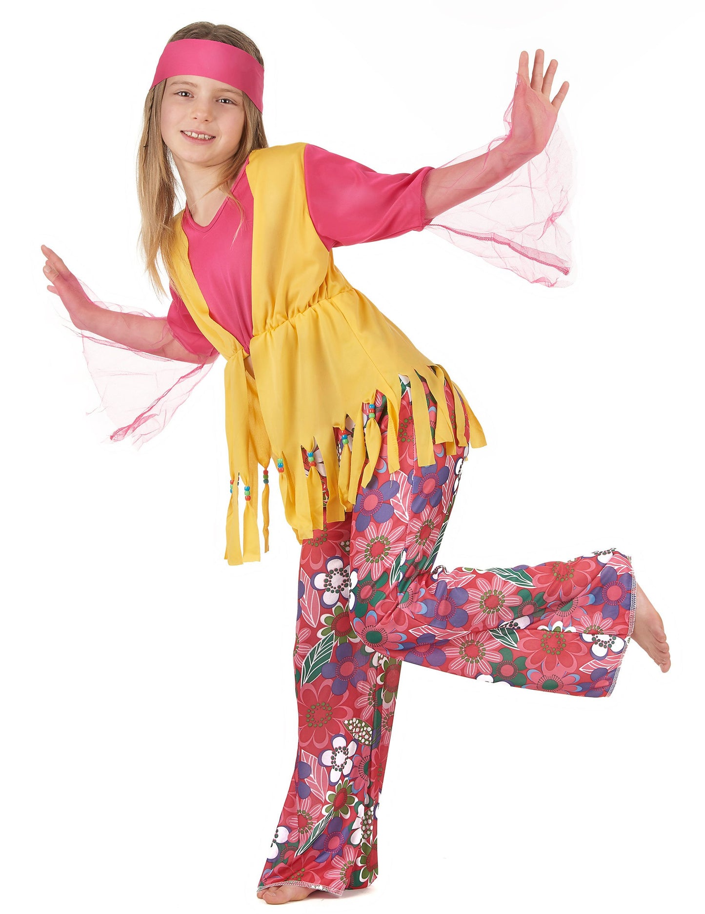 Hippie muticolare djevojka kostim