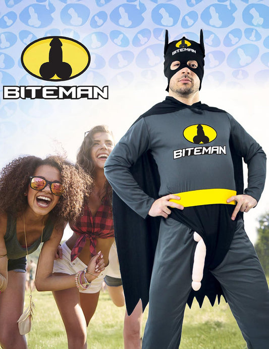 Crni moteman šaljivi kostim