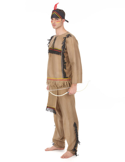 Muški indijski kostim s efektom baršuna