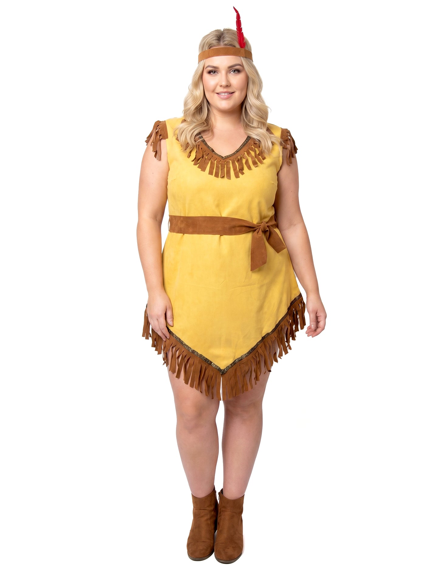 Déguisement indienne asymétrique grande taille femme