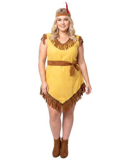 Déguisement indienne asymétrique grande taille femme