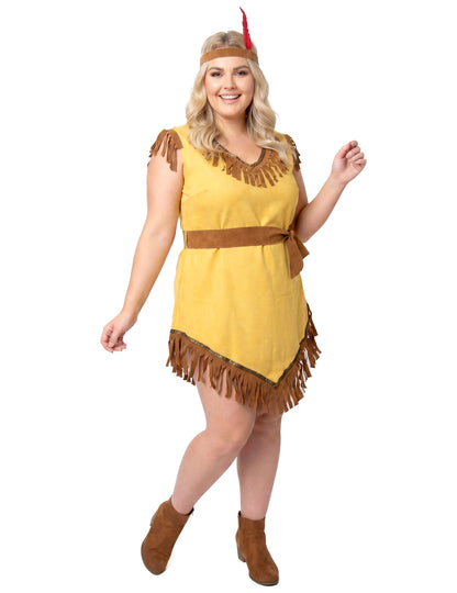 Déguisement indienne asymétrique grande taille femme