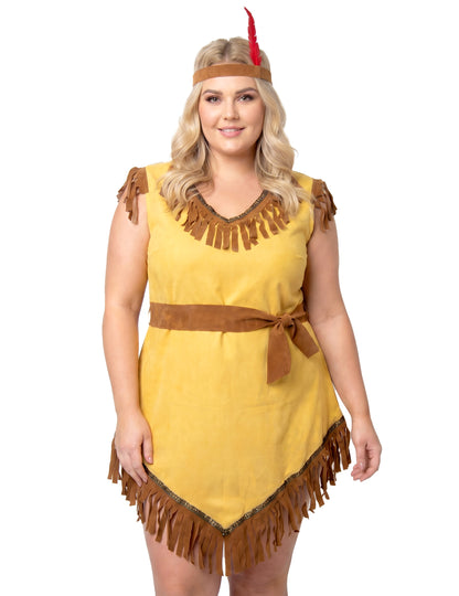 Déguisement indienne asymétrique grande taille femme