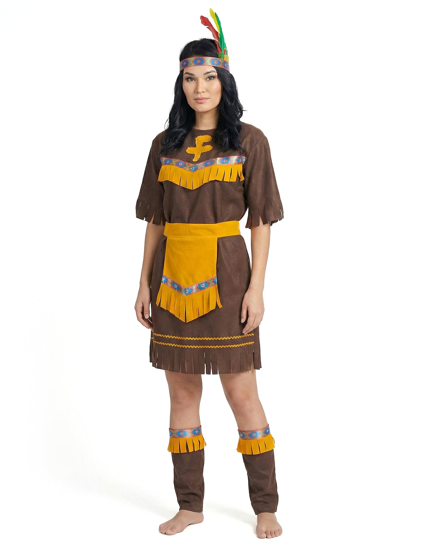 Indijski kostim okružena žena