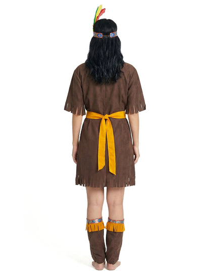 Indijski kostim okružena žena