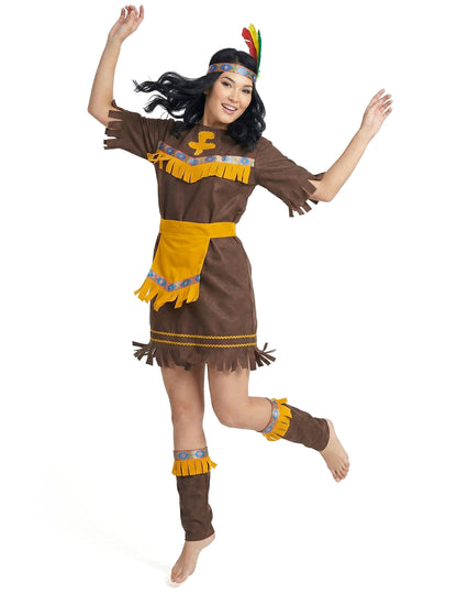 Indijski kostim okružena žena