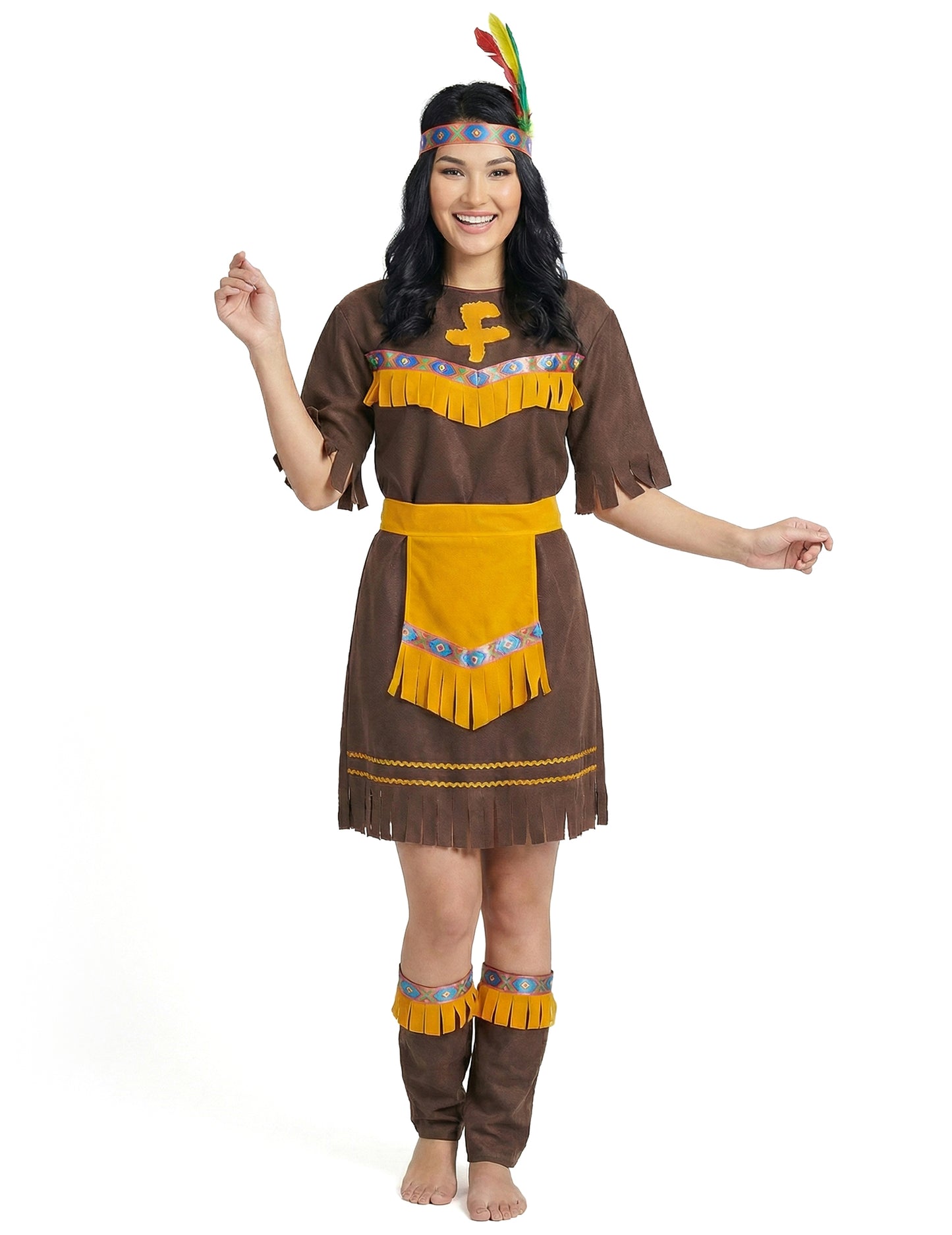 Indijski kostim okružena žena