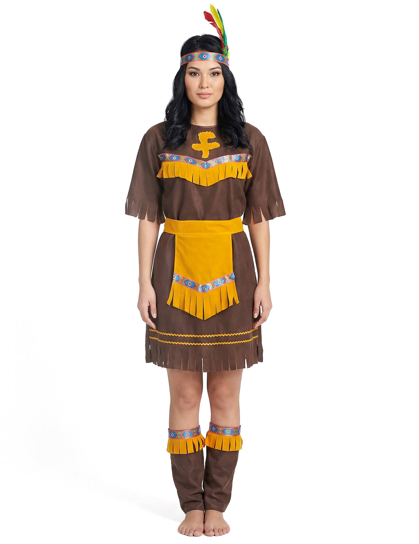 Indijski kostim okružena žena