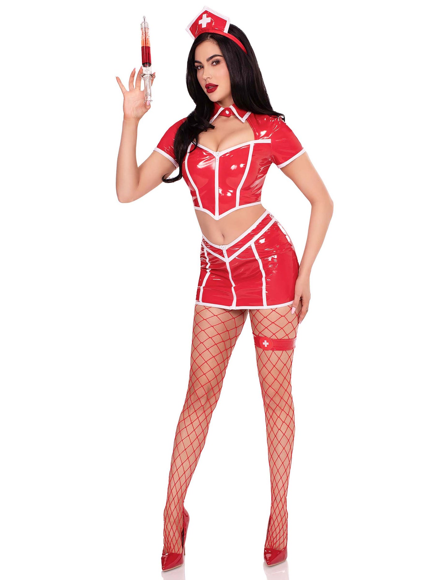 Seksi crvena sestra kostim za žene