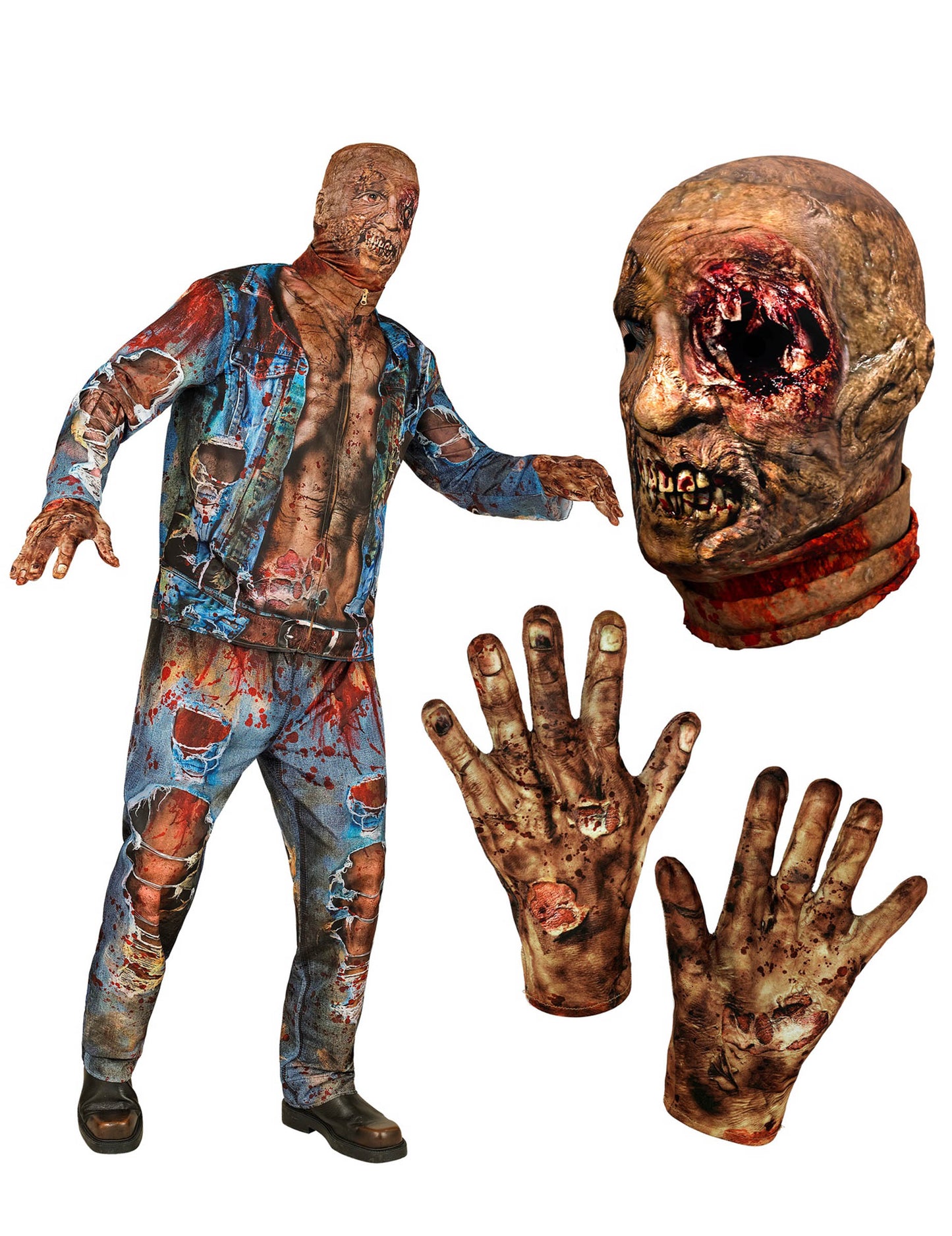 Kostim za odrasle za cijeli zombi