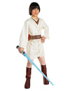 Déguisement jedi Obi-Wan Kenobi Star Wars pour enfant beige avec sabre laser bleu