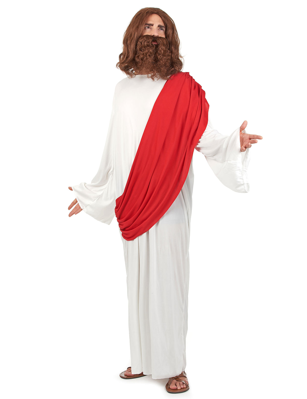 Déguisement de Jésus pour homme blanc et rouge