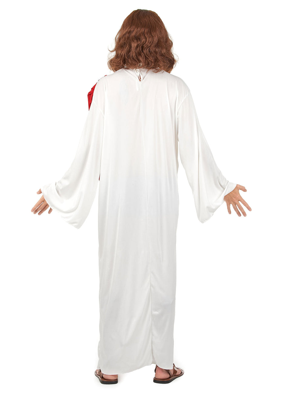 Vue de dos du déguisement de Jésus pour homme