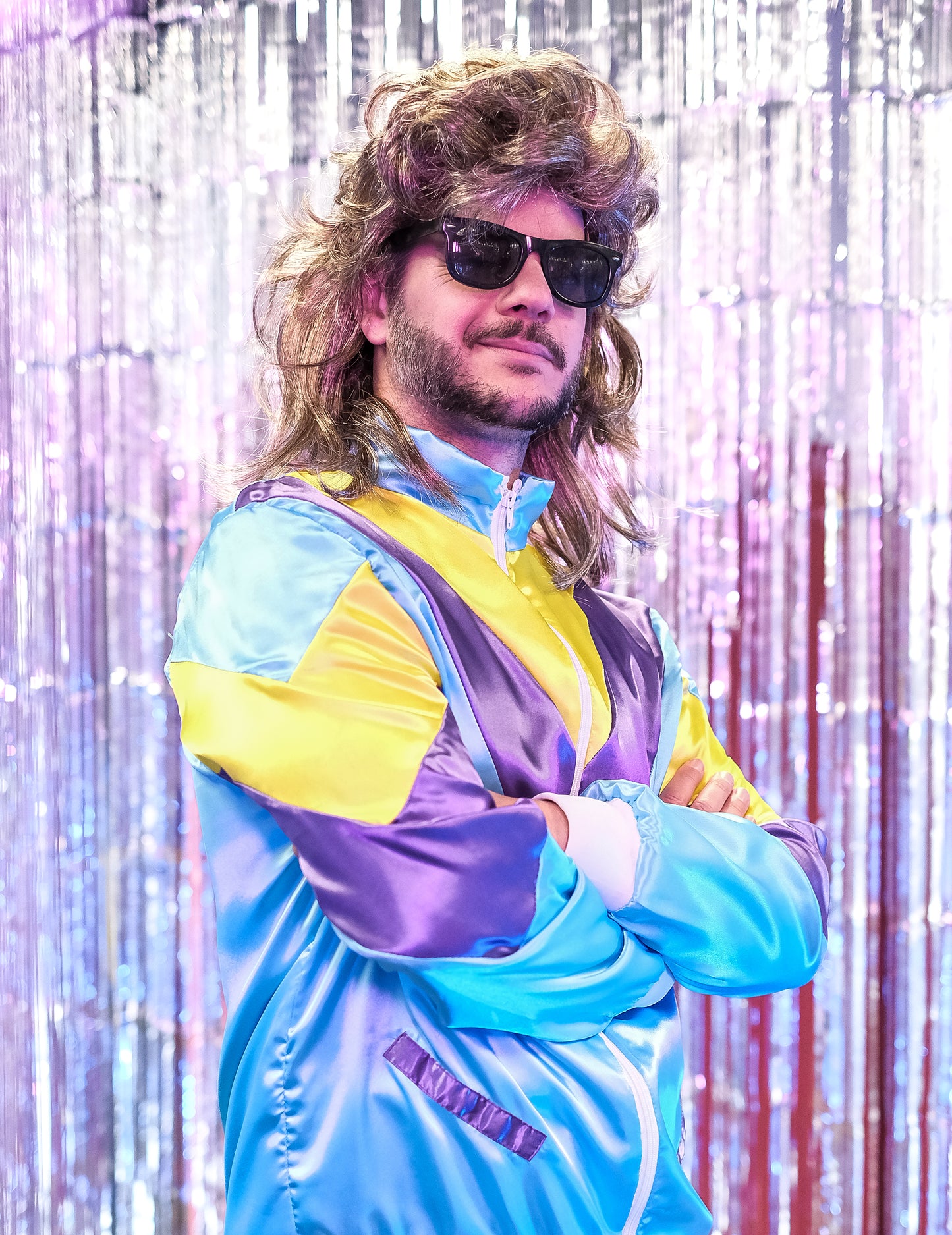 Plavi kostimi za jogging 80 -ih odrasli