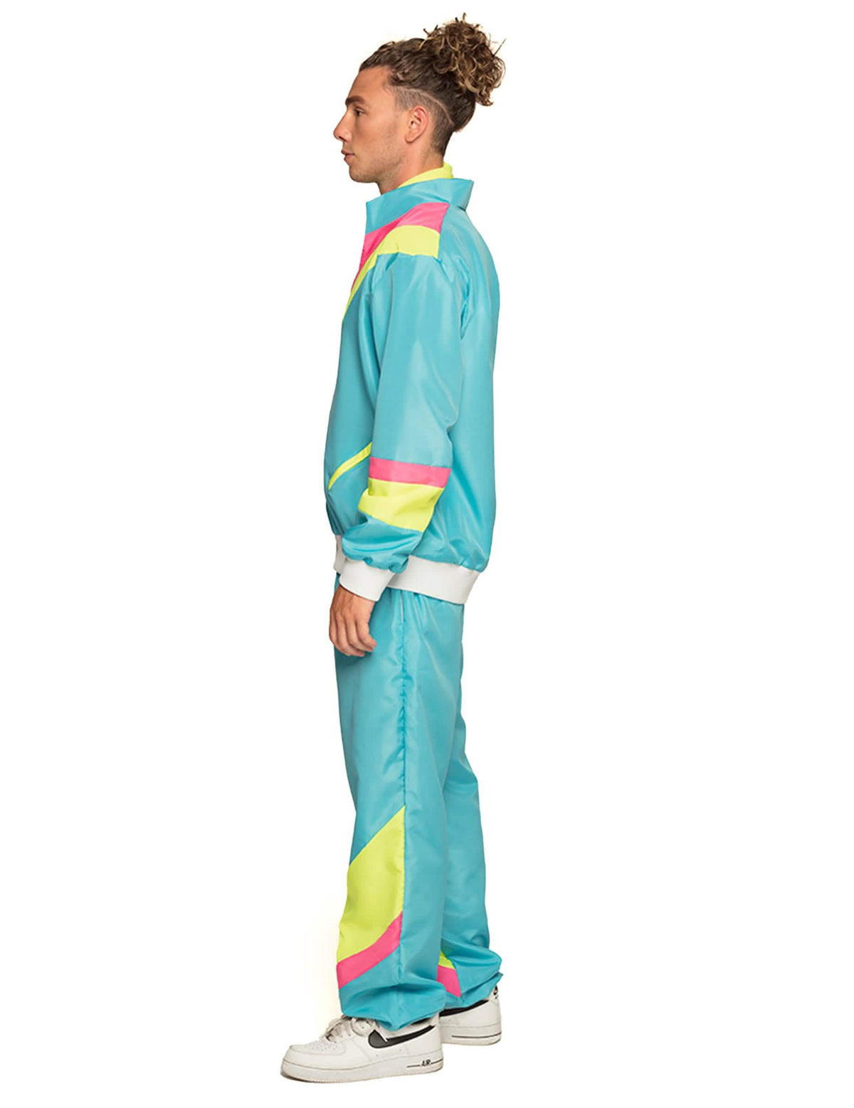 Muški neon plavi retro kostim za jogging