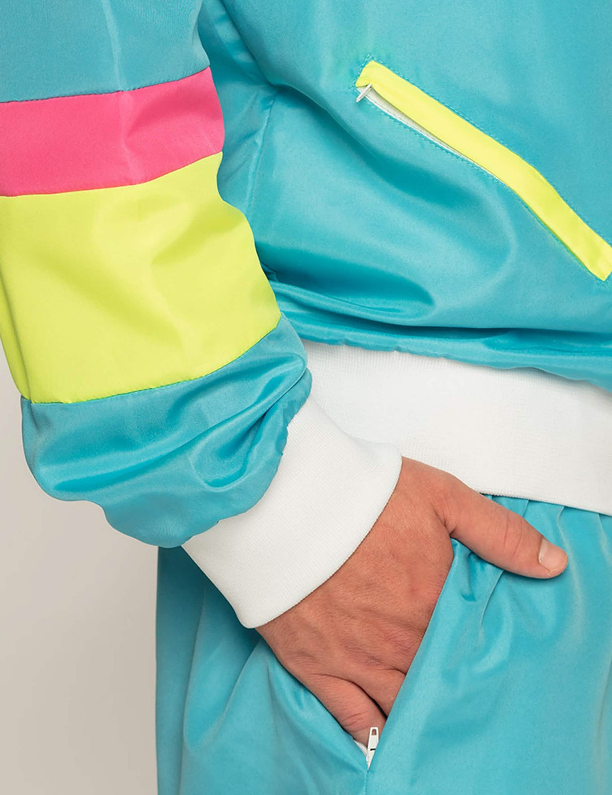 Muški neon plavi retro kostim za jogging