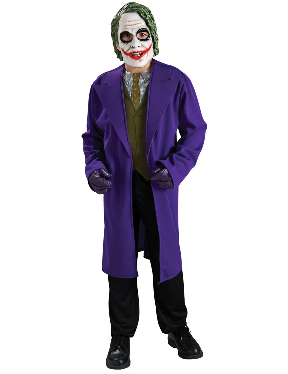 Kostim Joker™ za dječak ljubičasta s maskom i rukavicama