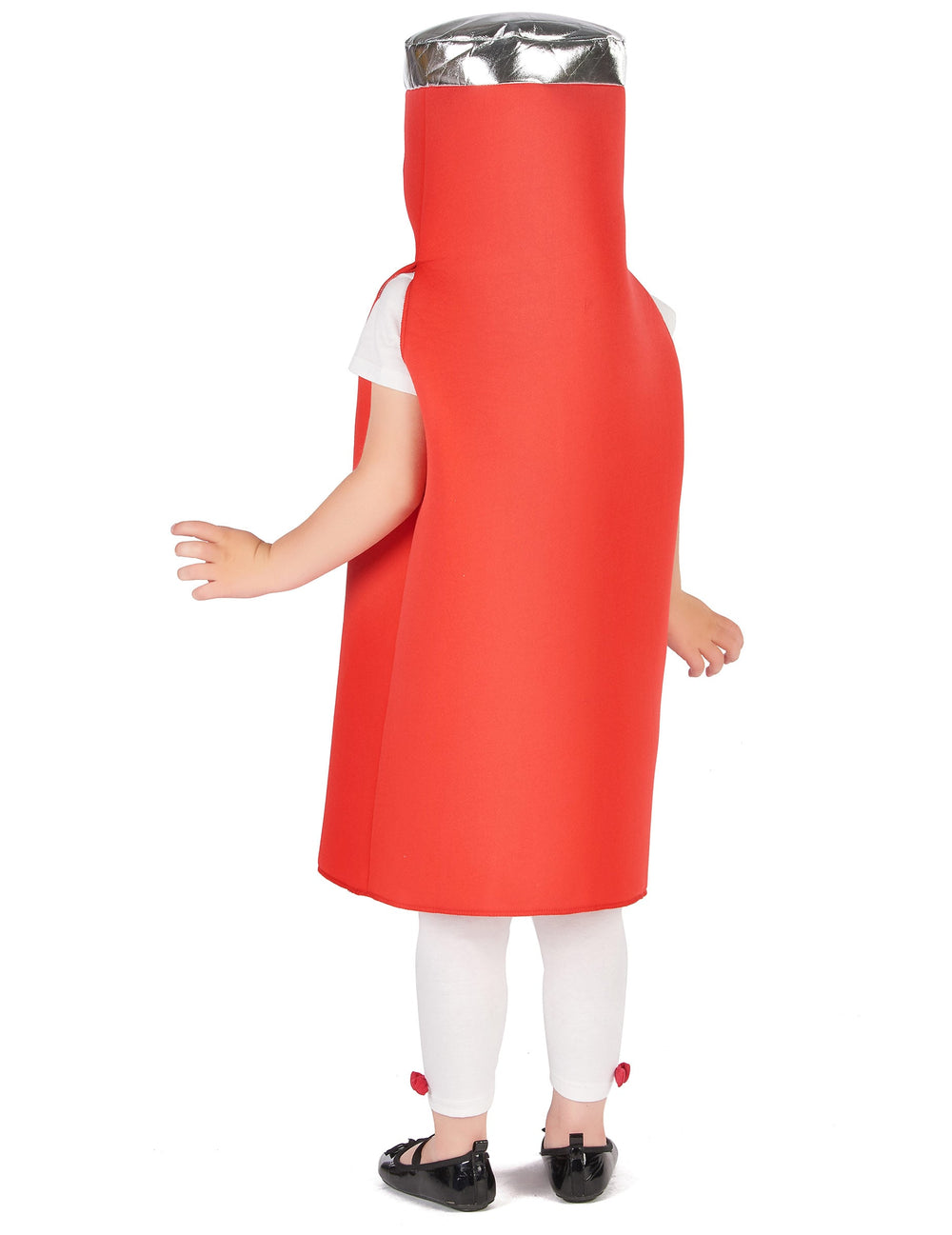 Vue de dos du déguisement de ketchup pour enfant