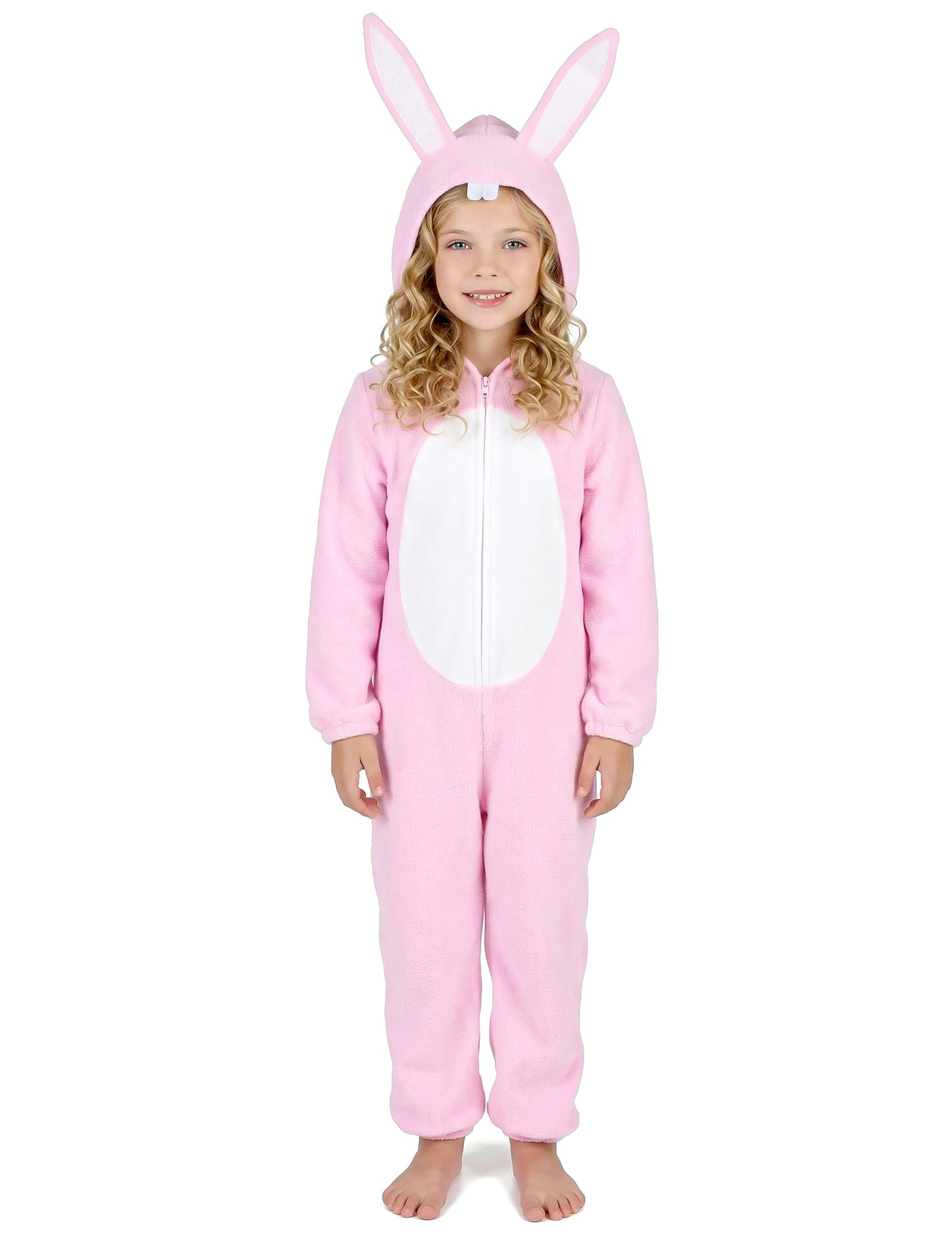 Vue d'ensemble de face du déguisement de lapin pour enfant