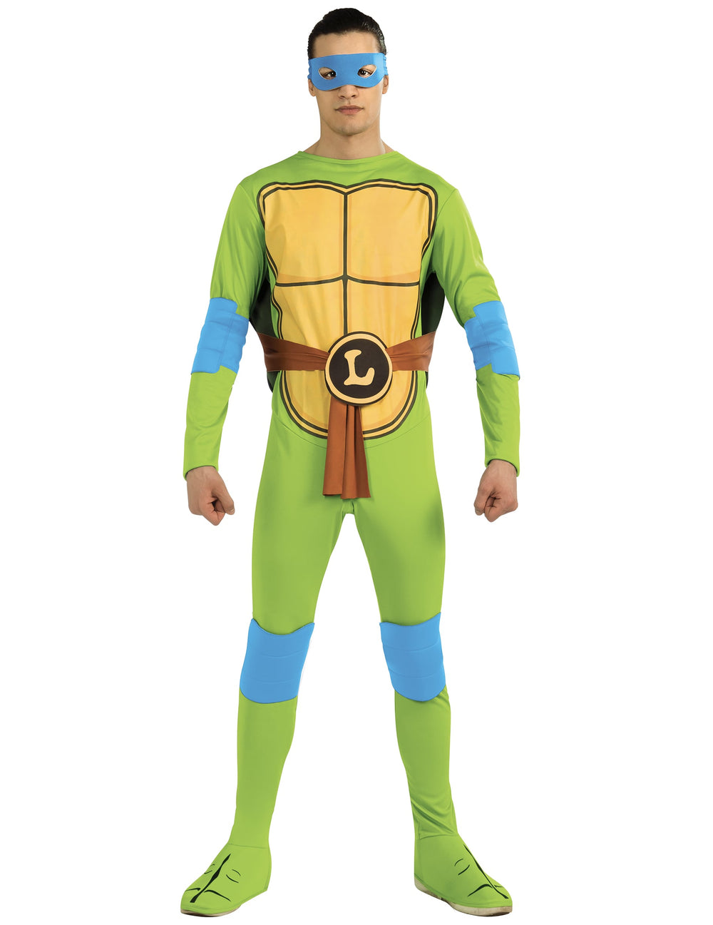 Vue de face du déguisement Leonardo Tortues Ninja classique
