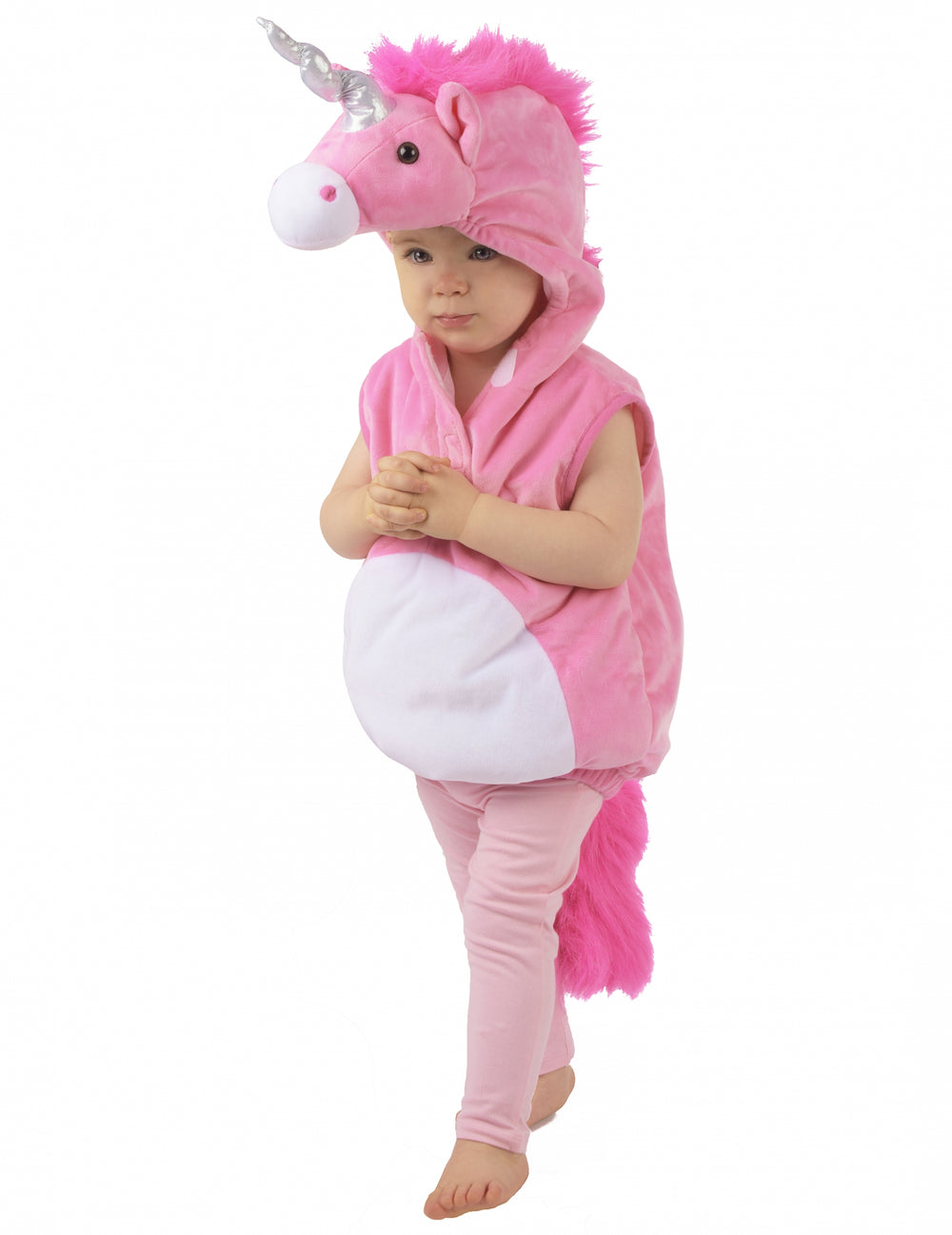 Vue de profil du déguisement de licorne