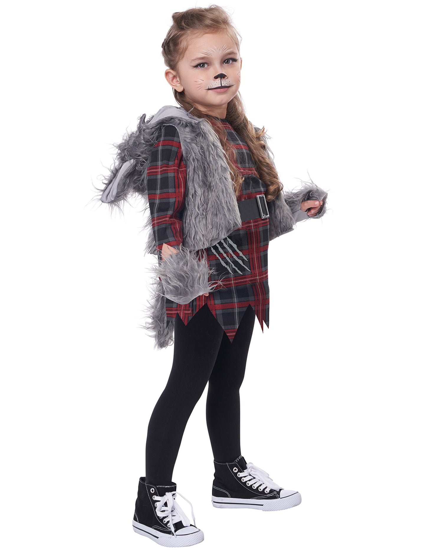 Luksuzna siva djevojka Wolf Garou kostim