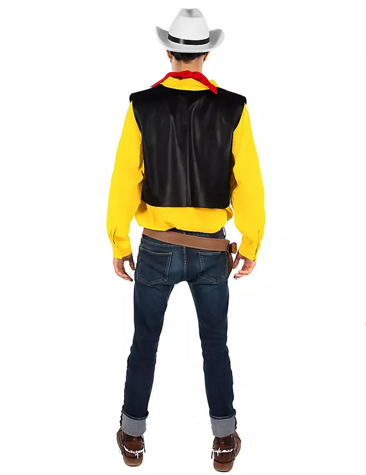 Vue de dos du déguisement Lucky Luke™ pour homme