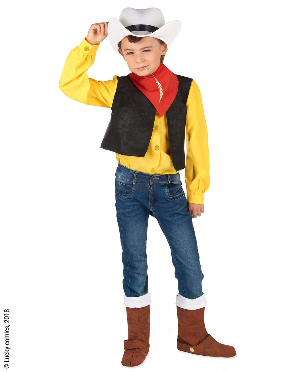 Stražnji pogled na kostim Lucky Luke™ za dijete