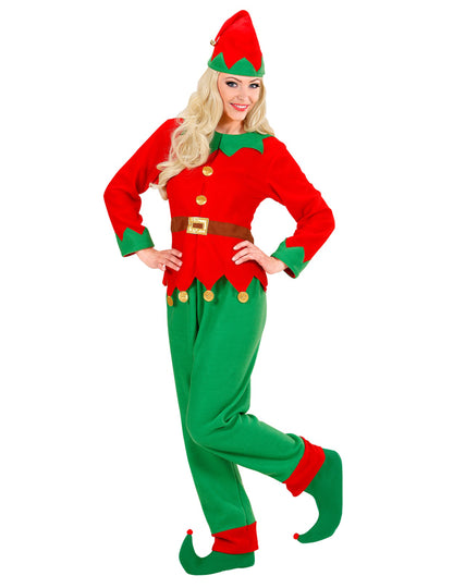 Pregled dizajnerskog kostima vilenjaka Djeda Mraza za žene