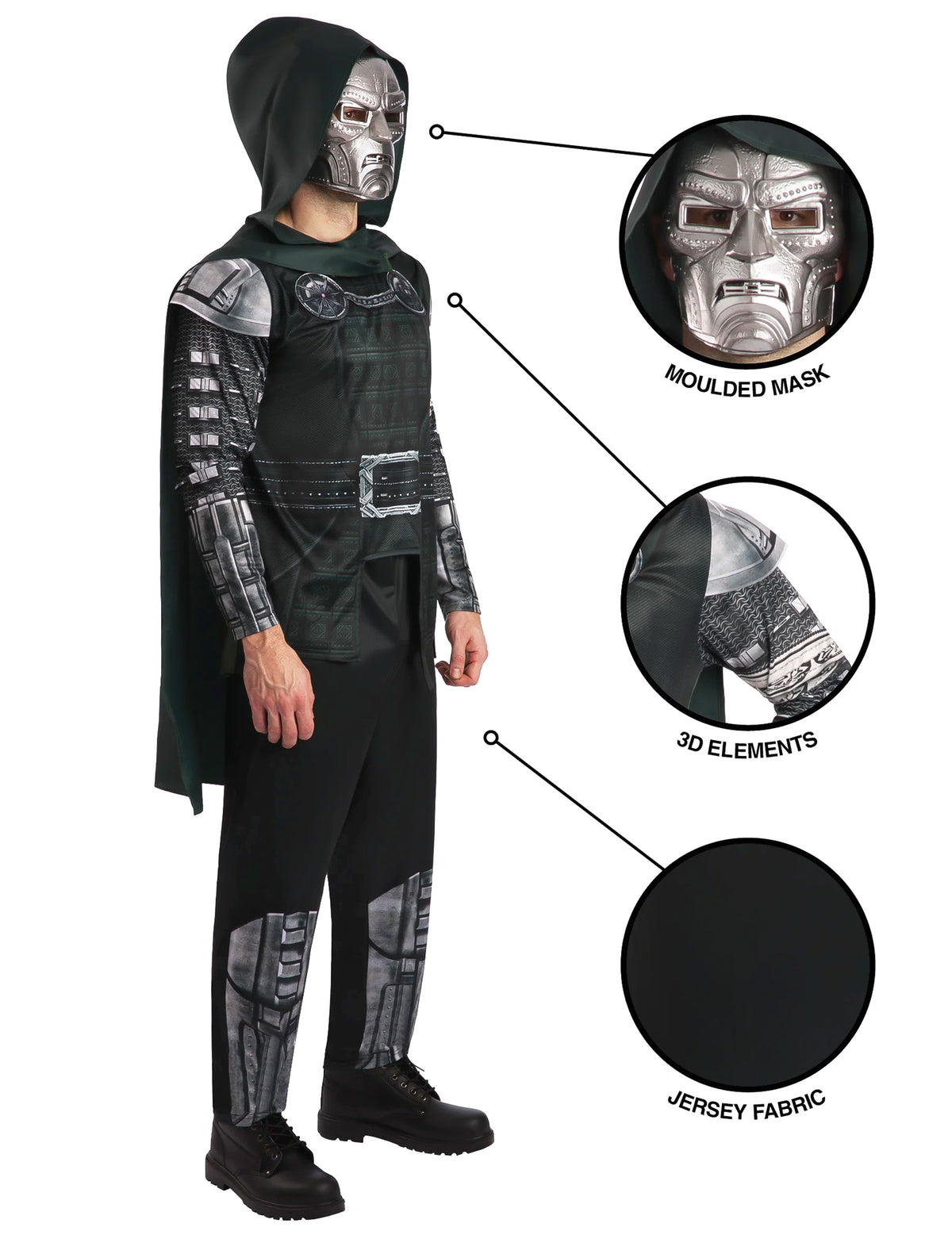 Déguisement luxe Docteur Doom Avengers Doomsday™ adulte