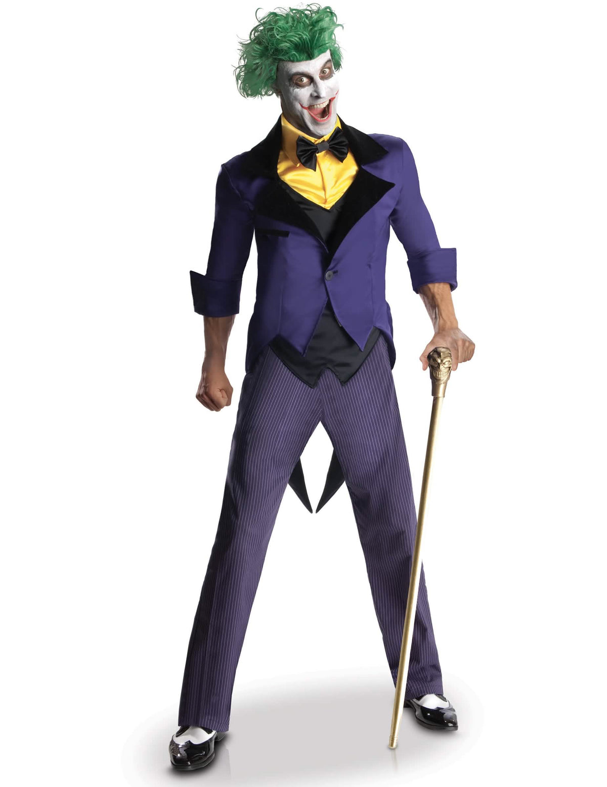 luksuzni Joker kostim za odrasli ljubičasta i žuta