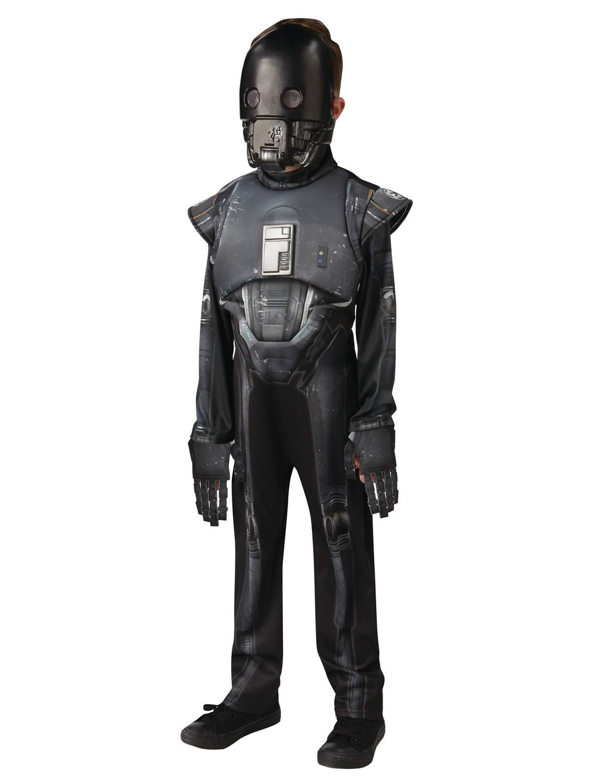 Luksuzni kostim K-2SO Star Wars Rogue One za tinejdžera crna i siva s maskom